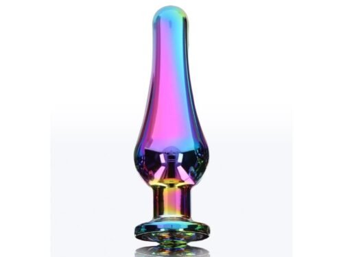 Πολύχρωμη Πρωκτική Σφήνα Με Πετράδι Small - ToyJoy